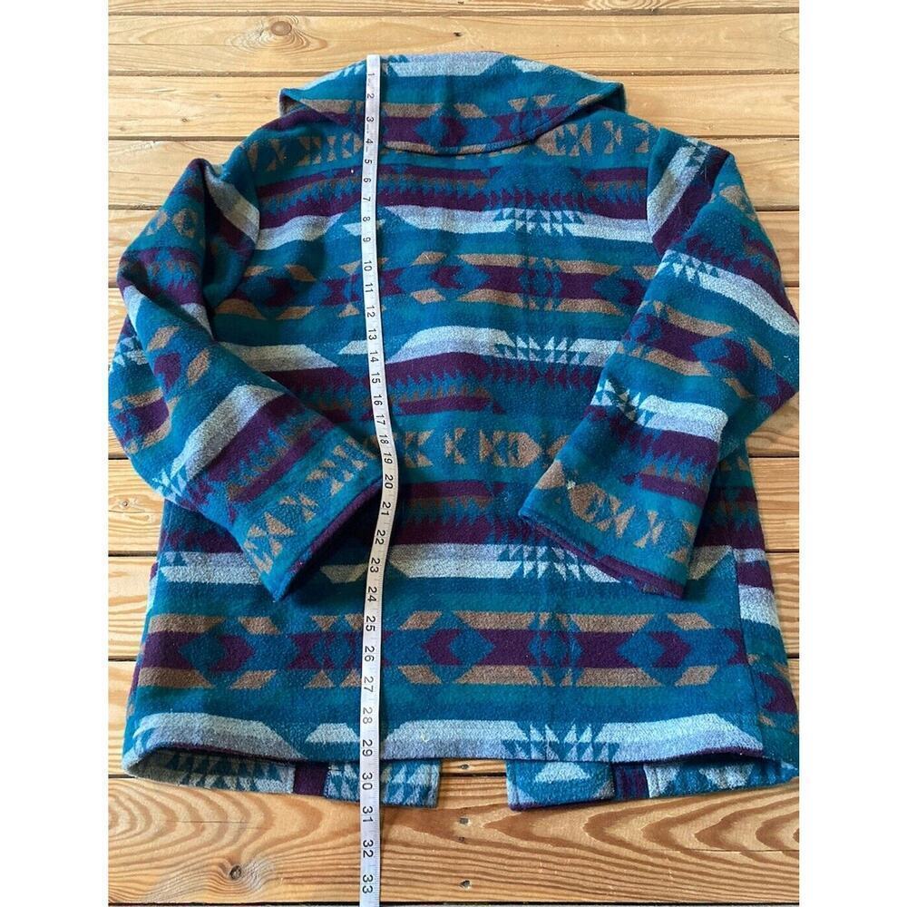 Vintage Ranch Exit Wool Aztec Patterned Jacket Si… - image 7